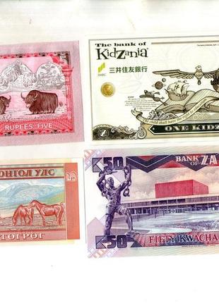 Набір банкнот країн світу - 4 шт. №1062 фото