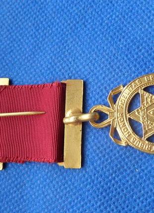 Медаль масонская латунь  №0022 фото