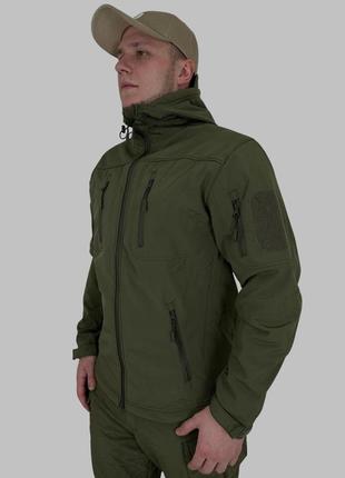 Куртка ultimatum gryphon олива,військова демісезонна тактична куртка софтшелл зсу,куртка військовослужбовців soft shell2 фото