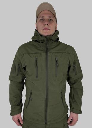 Куртка ultimatum gryphon олива,військова демісезонна тактична куртка софтшелл зсу,куртка військовослужбовців soft shell1 фото