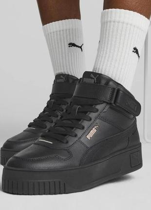 Жіночі хайтопи, високі кросівки puma sneakers carina street, 100% оригінал9 фото