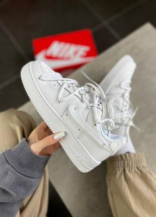 Nike air force 1 low white off shoelaces7 фото