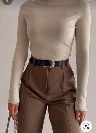 Голф гольфик лонгслив реглан кофта бежевая блузка водолазка свитер футболка