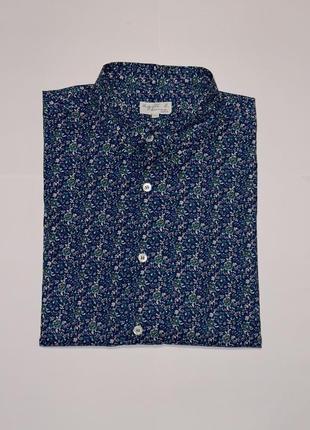 Рубашка agnes b midnight blue printed cotton andy shirt