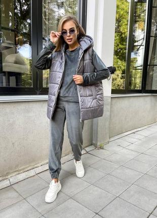 Костюм 3в1 🍂 спортивный костюм + жилетка🍂 осень/весна