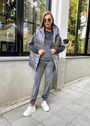 Костюм 3в1 🍂 спортивный костюм + жилетка🍂 осень/весна