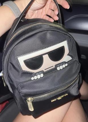 Рюкзак karl lagerfeld amour backpack black nylon