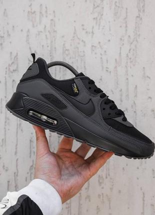 Кроссовки nike air max 90 кроссы 78 найк аир макс 90 аир 98 воздушная камера черные