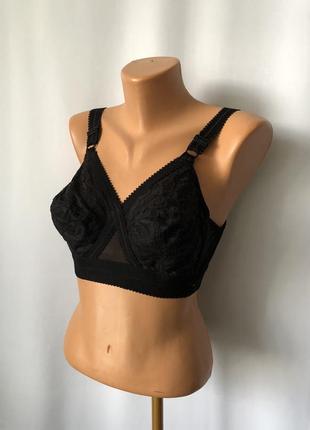 Бра ліф куля чорний playtex вінтажний стиль зручний бюстгальтер без поролону широкі...