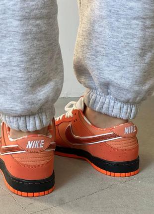 Женские кроссовки nike sb dunk low orange lobster6 фото