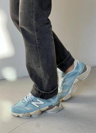 Женские кроссовки new balance 9060 blue haze1 фото