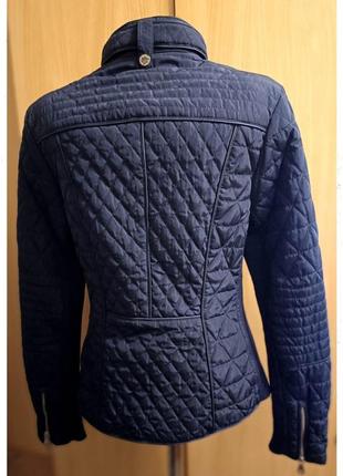 💥 темно синяя стеганая женская куртка от m&amp;s per una.4 фото