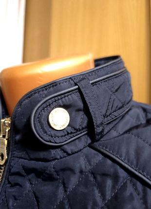 💥 темно синяя стеганая женская куртка от m&amp;s per una.6 фото