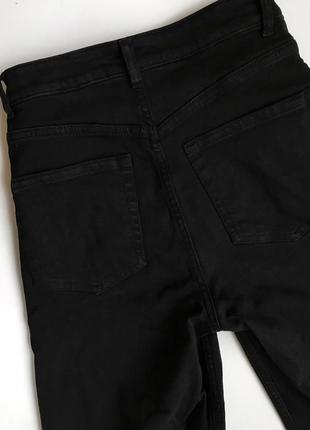 Чёрные джинсовые кюлоты h&m3 фото