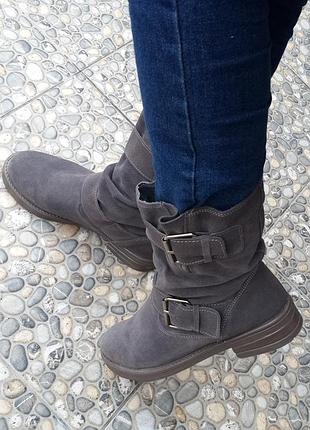 Чобітки miss kg 39 р. замша італія