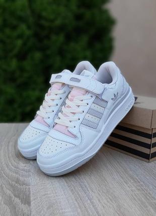 Жіночі кросівки adidas forum low grey white