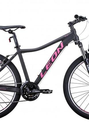 Велосипед жіночий leon ht lady am 14g vbr (2021) 26"-15" графітово-малиновий