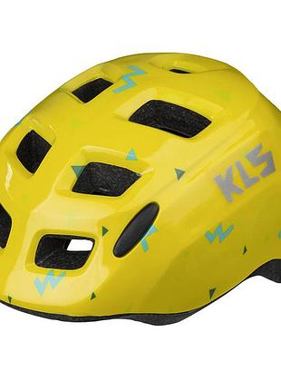 Шолом дитячий велосипедний kls zigzag жовтий s (49-53cm)