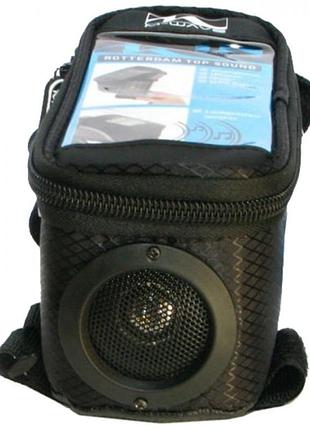 Сумка m-wave rotterdam top sound на верх. трубу рами + динамік + відсік для мобільний. телефон