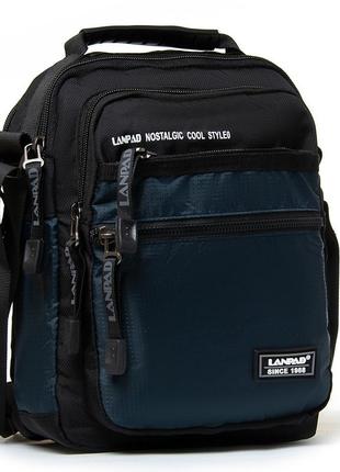 Мужская сумка планшет нейлоновая lanpad 8651 blue