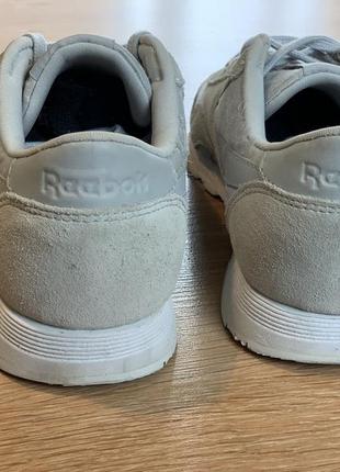 Sneakers reebok classic nylon hs (skull grey / white)6 фото