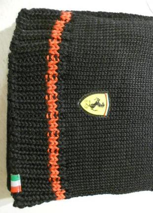 Шарф puma scuderia ferrari unisex knit scarf унисекс оригинал6 фото