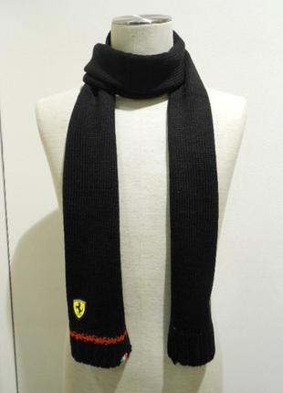 Шарф puma scuderia ferrari unisex knit scarf унисекс оригинал2 фото