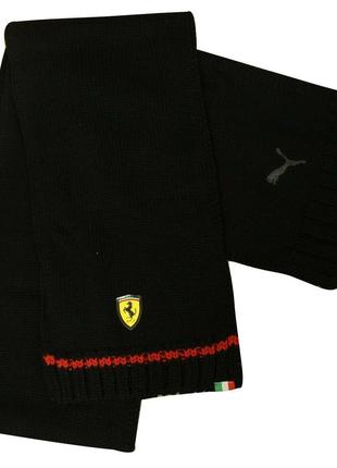 Шарф puma scuderia ferrari unisex knit scarf унисекс оригинал9 фото