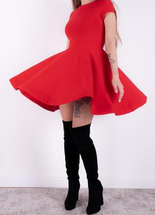 Женское платье красное камея 42