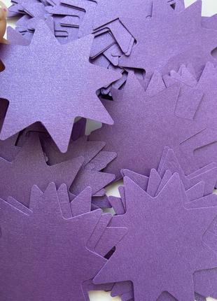 Конфеті перламутрові зірочки фіолет1 фото