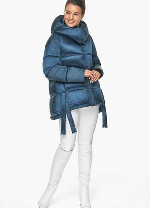 Тепла до -30гр женская зимняя куртка пуховик воздуховик braggart angel's  fluff air3 matrix, оригинал