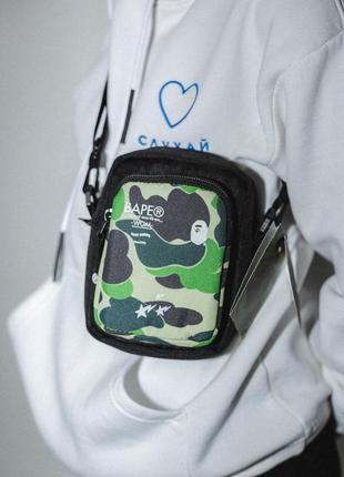 Сумка bape [бейп] мессенджер барсетка