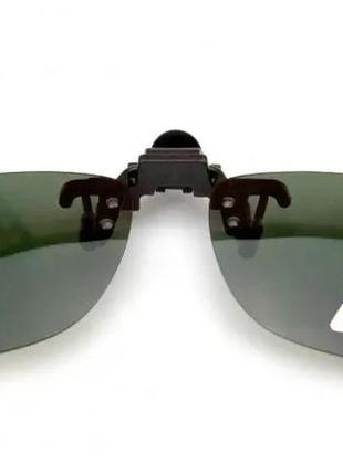 Насадка на очки ( клипса ) поляризация - зеленая ( s )1 фото