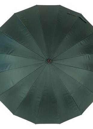 Жіноча парасоля-тростина з містами на сріблястому напиленні під куполом, зелений, 01011-84 фото