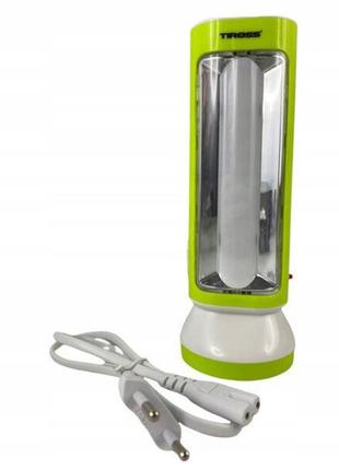 Ліхтар-лампа 2в1 акумуляторний tiross польша туристичний 650люм фонарь-світильник кемпінговий ударостійкий энергозберігаючий7 фото