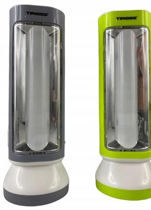 Ліхтар-лампа 2в1 акумуляторний tiross польша туристичний 650люм фонарь-світильник кемпінговий ударостійкий энергозберігаючий6 фото