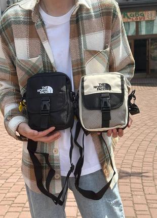Мессенджер the north face, борсетка тн tnf, сумка через плечо мужская/подросточная черная/молочная купить nike stussy ellesse adidas