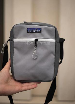 Мессенджер patagonia, борсетка побега, сумка через плечо серая grey, мужская/подростковая купить, бананка