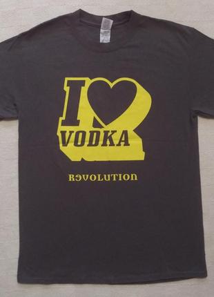 Футболка "i love vodka. revolution, я люблю водку"