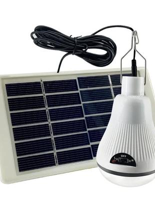Кемпінговий ліхтар лампа на акумуляторі з сонячною панеллю4 фото