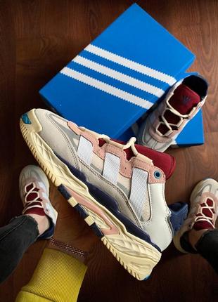 Кроссовки женские adidas niteball beige &amp; burgundy