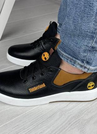 Чоловічі шкіряні кеди timberland6 фото