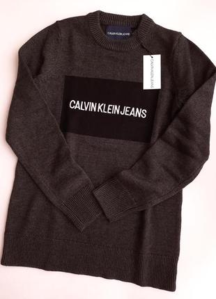 Шерстяной свитер calvin klein  кельвин кляйн оригинал3 фото