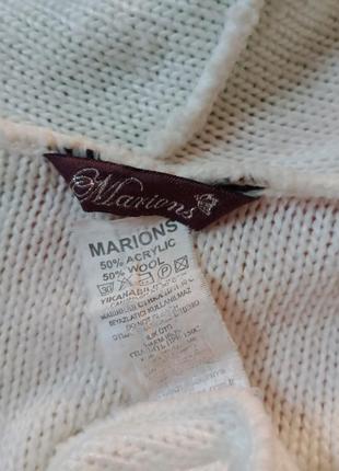 Marions wool. кофта/кардиган с капюшоном шерстяная шерсть теплая2 фото