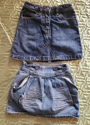 Джинсовые юбочки для девушек от 4 лет
