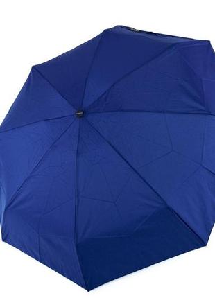 Женский синий автоматический компактный зонт