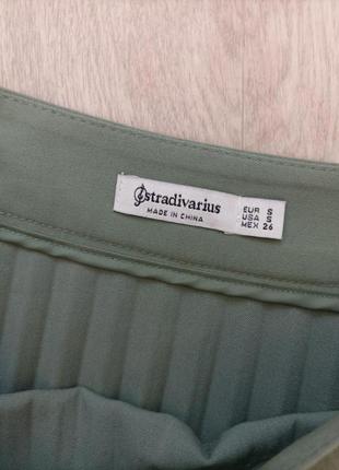 Классная юбка плиссеровка, в складку stradivarius, размер s.5 фото