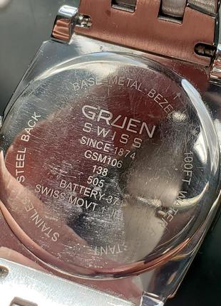 Gruen swiss кварцовий чоловічій годинник8 фото