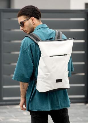 Чоловічий рюкзак роллтоп sambag rolltop x білий