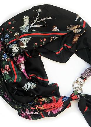 Шовковий хустку my scarf, шийну хустку, подарунок жінці